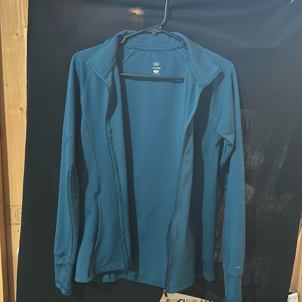 Blue green Leg3nd jacket